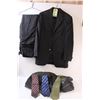 Image 1 : * Beliissmo Dress Jacket (Approx Men's Small) & Dress Pants: Approx 28-30 Waist & (3) Ties