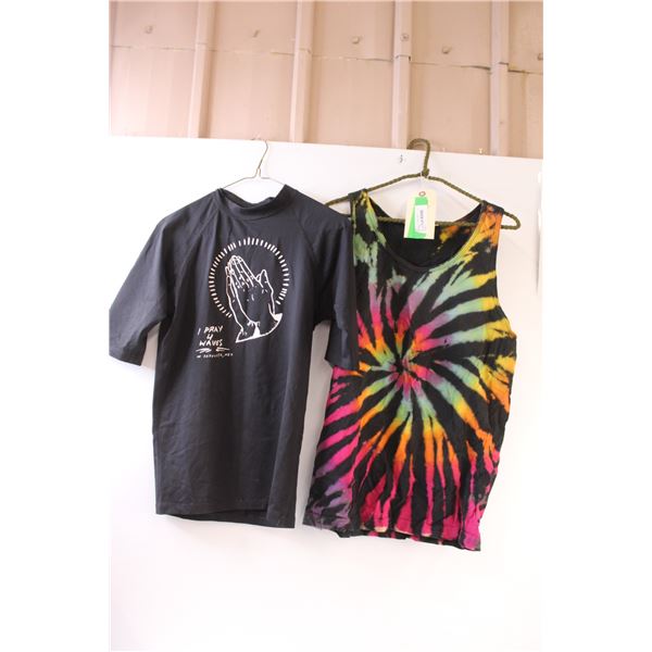 (2) Surfing Inspired Shirt & Tank Top - Approx Size Medium