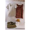 Image 1 : (2) Women's Medium Shirts, Crossbody Bag & Plaid Fedora