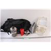 Image 1 : Lot: French Press, Nebulizer (as is), Portable Cooking, IOmega, Dufflebag
