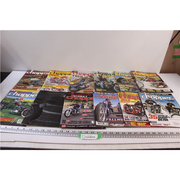 (12) Motorcycle Magazines: Street Chopper - Early 2000's Editions