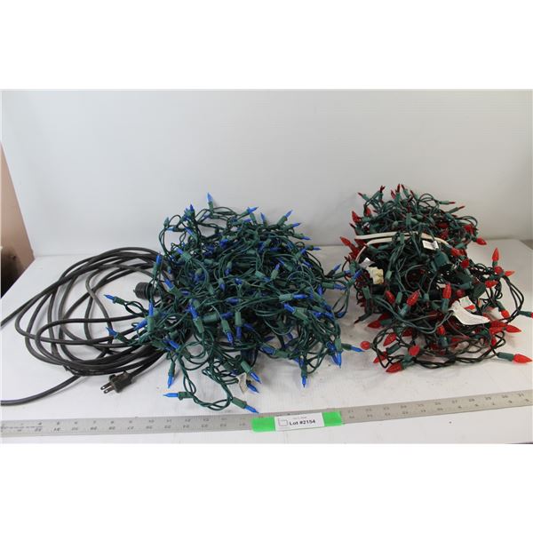 Extension Cord, Red Christmas Lights, Blue Christmas Lights