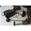 Image 4 : Leather Tool Belt, Extension Cord, Hose, 18v Battery Charger, Welding Mits