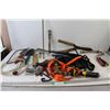 Image 1 : Pulleys, (4) Paint Rollers, Hedge Trimmers, (2) Garden Shovels, Rake, Assorted Gardening Equipment a