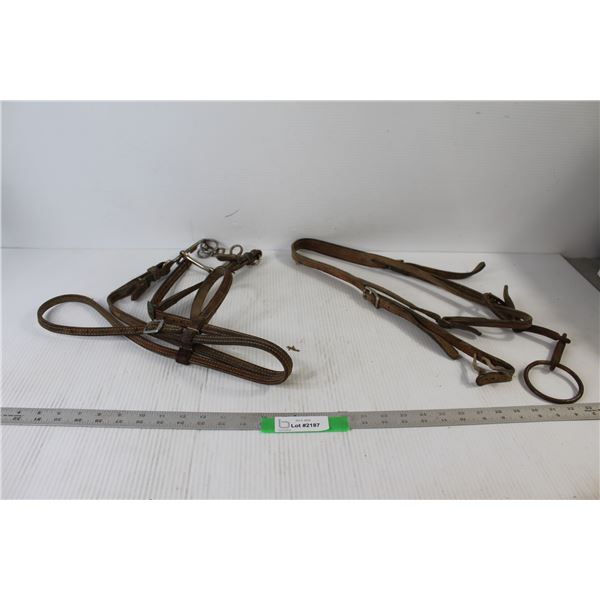 (2) Leather Horse Bridles