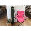 Image 1 : Pink Camping Chair, Gazebo Parts - As Is