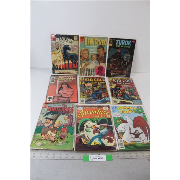 (10) Marvel/DC/Cartoon Comics - Turok, Conan, Kid Colt, etc.
