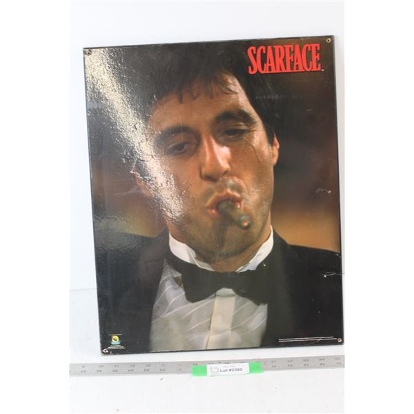 Scarface Wooden Hanging Poster - 16" x 20"