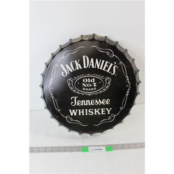 Jack Daniel's Tennessee Whiskey Big bottle Cap Sign