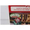 Image 2 : Christmas Holiday Santa Sleigh and Reindeer Blow Up Decoration - As Is