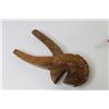 Image 4 : Carved Map of Jamaica - (2) Carved Wooden Nut Crackers