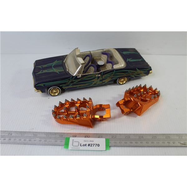 Hot Wheels - Die Cast 1965 Impala (1/18 scale) - (2) Aluminum Pedals