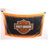 Image 1 : Harley Davidson Flag (60" x 36" - has a snag in material)