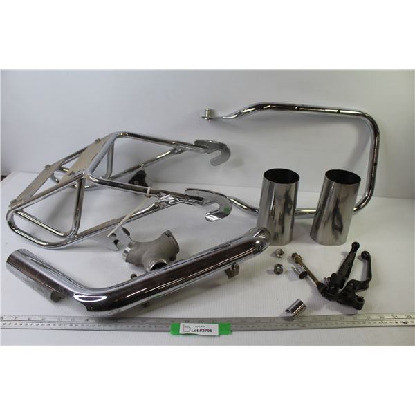 Rear Trunk Frame Mount - Rear Fender Rail - Control Levers - Exhaust Tips? - Exhaust Pipe Heat Shiel