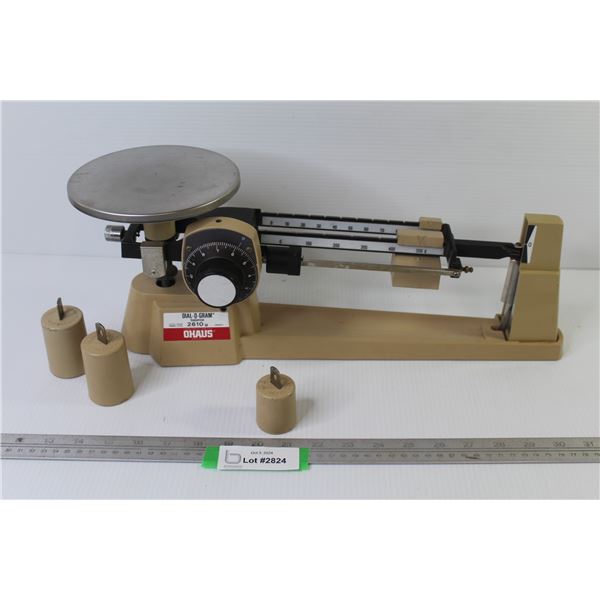 Ohaus Dial-A-Gram Scale w/Weights