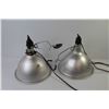 Image 3 : (2) Metal Lamps w/Clamp (both working - only one bulb)