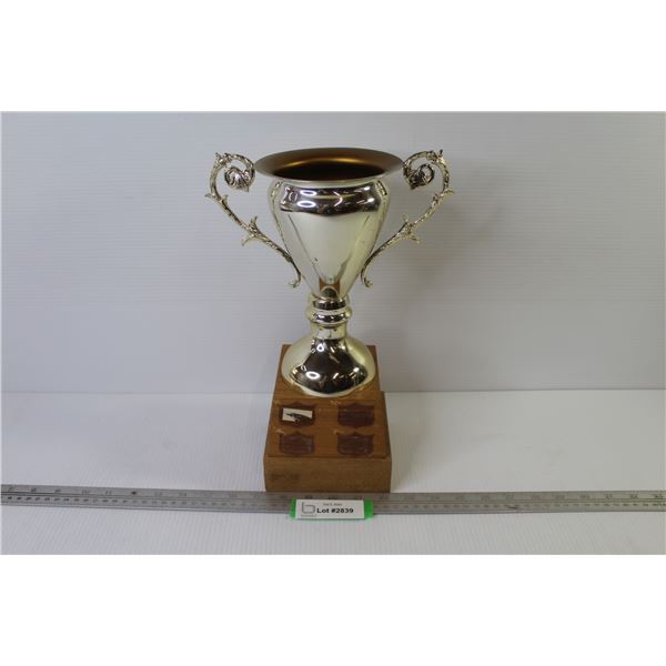 Trophy (name plaques removed) Bodnarus Auctioneering