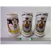 Image 1 : (3) Large Beer Steins-Canadian Forces in Germany-"Wandering Club"-walking, hiking club