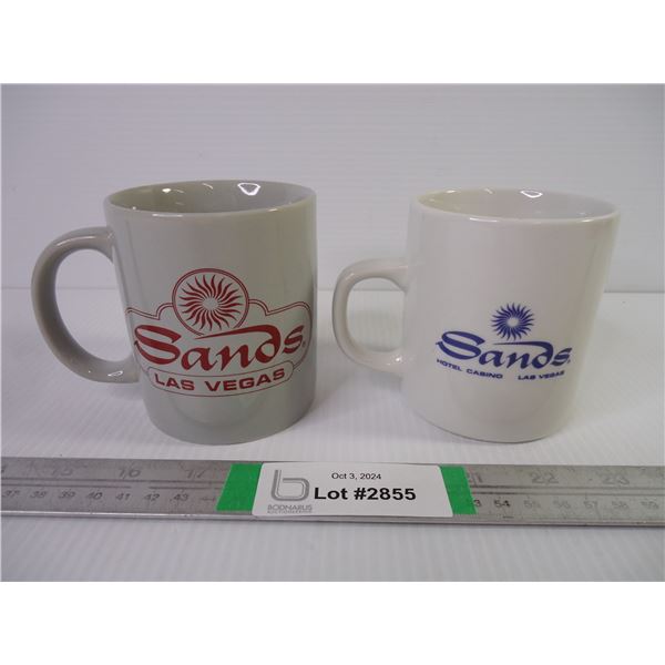 (2) Vintage Las Vegas Mugs from the Sands Hotel and Casino