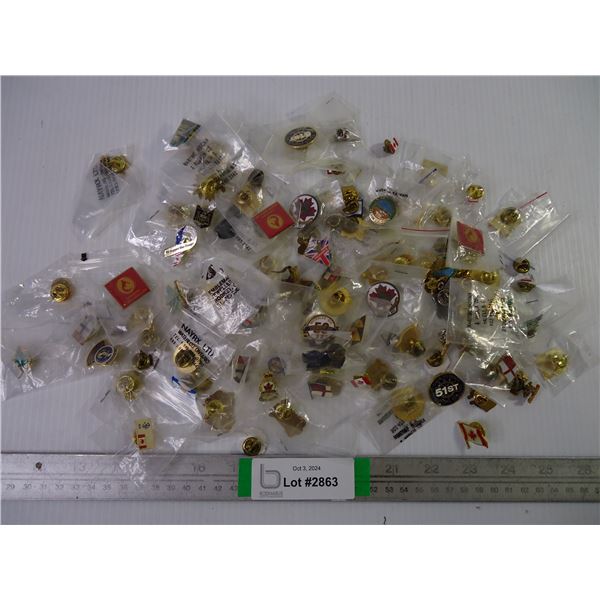 Large Lot of assorted Pins
