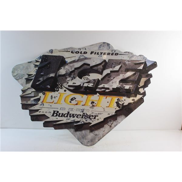 Budweiser Light Beer Sign 34'' x 24''
