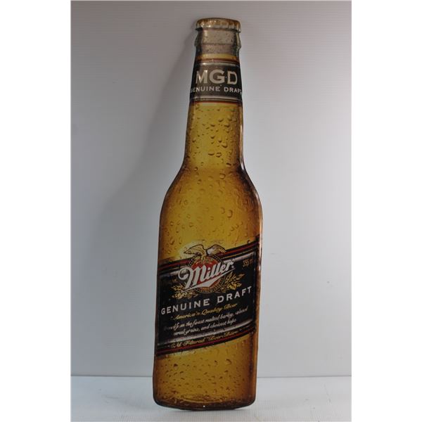 Metal Sign - Miller Genuine Draft Beer 34'' x 9''
