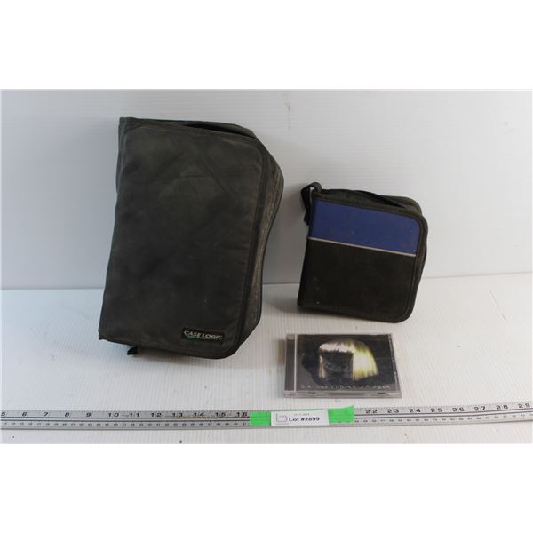 (2) Disk Cases and Assorted Audio Disks