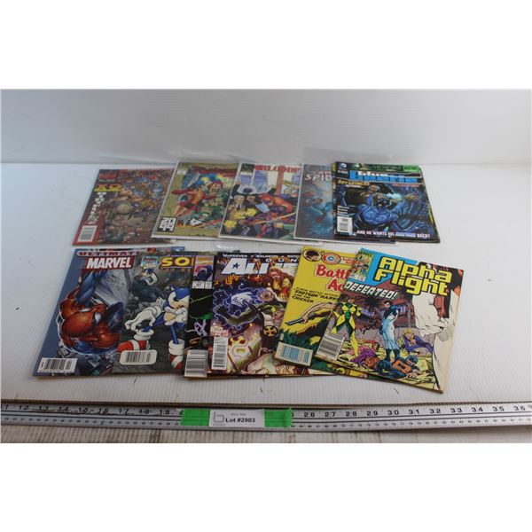 (10+) Comics - Alpha Flight. Blue Beehe and Marvel