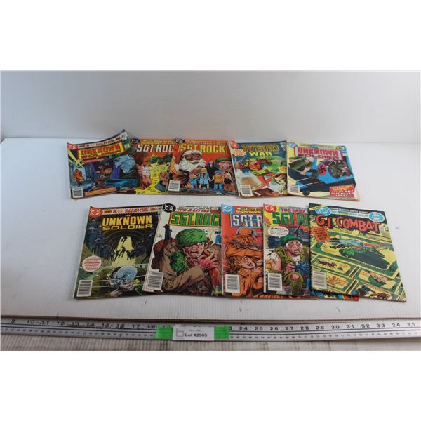(10) Comics - SGT Rock, The Unknown Soldier and G.I. Combat