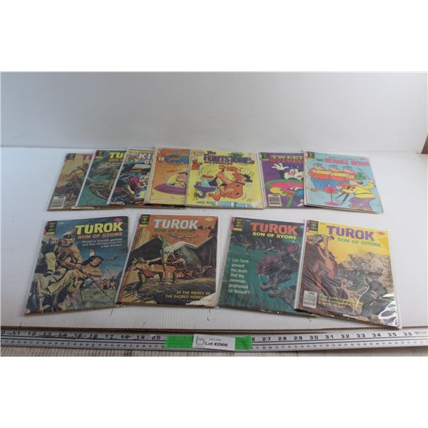 (10+) Comics - Turok, The Flintstone and The Beagie Boys - Sealed