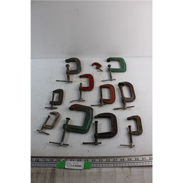 (11) Various Size C - Clamps