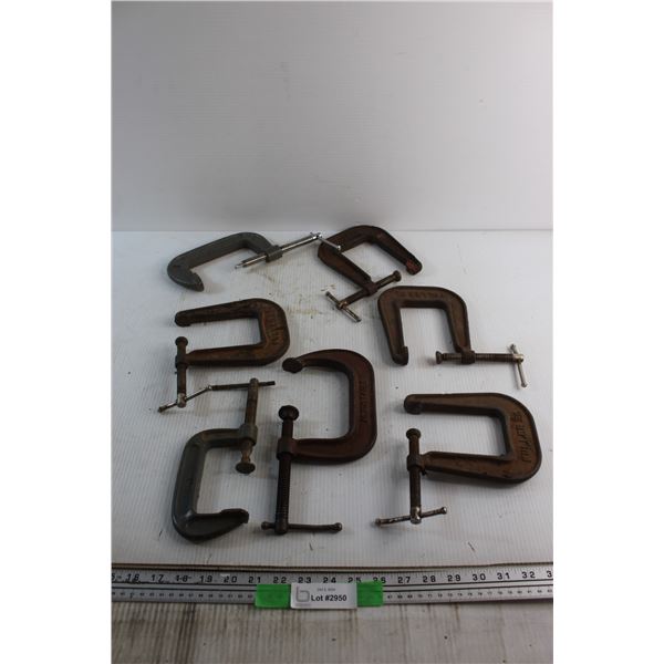 (7) Various Size C - Clamps