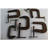 Image 7 : (7) Various Size C - Clamps