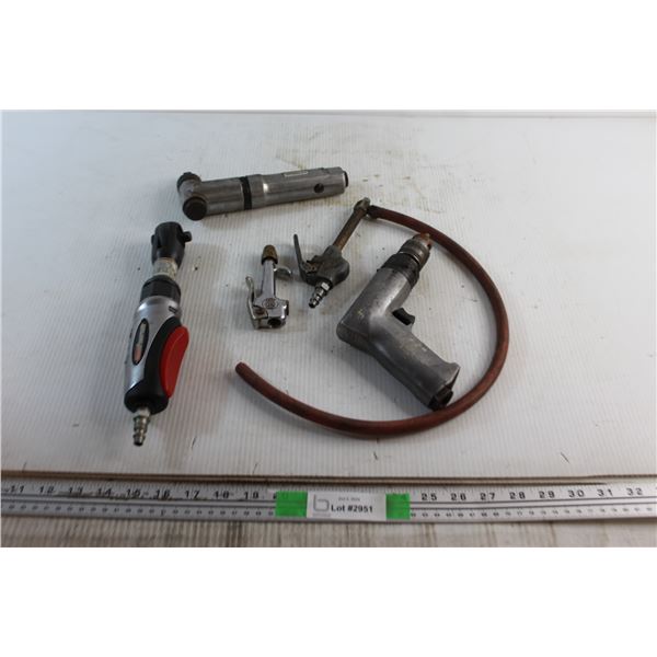 Air Impact Drill, Screwdriver, Air Nibbler and Assorted Tools - As Is