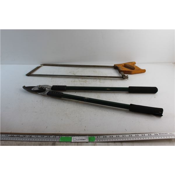 Long Handle Pruning Shears and C Shaped Hand Saw