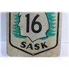 Image 3 : Yellowhead Highway 16 Saskatchewan Road Sign 24'' x 19''