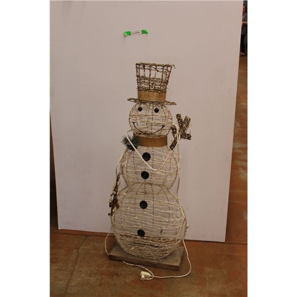 *Wired Snowman Light Up Decoration - As Is