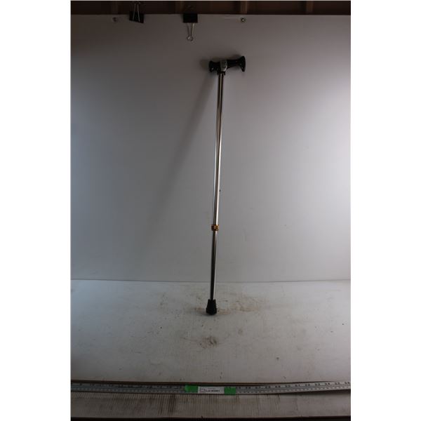 Silver Aluminum Adjustable Cane