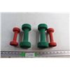 Image 1 : Set of Dumbbells - (2) 2 lbs and (2) 5 lbs