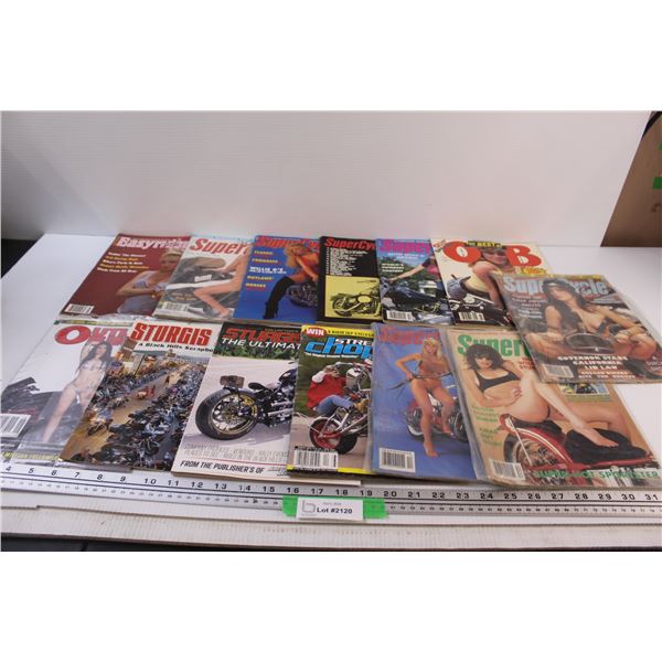 (12) Motorcycle Magazines: Supercycle, Easyrider, Outlaw Biker, Sturgis - Various Years