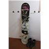 Image 1 : Rossignol Snowboard - 60" Long & LS3 Men's Size 9 Snowboard Boots - as is