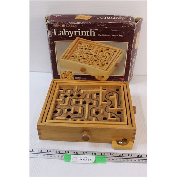 Labyrinth Solitaire Game of Skill, Some Wear, but works
