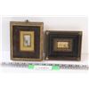 Image 1 : (2) Miniature Prints in Frames - 4" x 5" & 5" x 6"