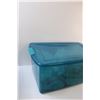 Image 5 : (7) White Flat Sheets in Blue Tote w/Lid - Assorted Sheets Sizes