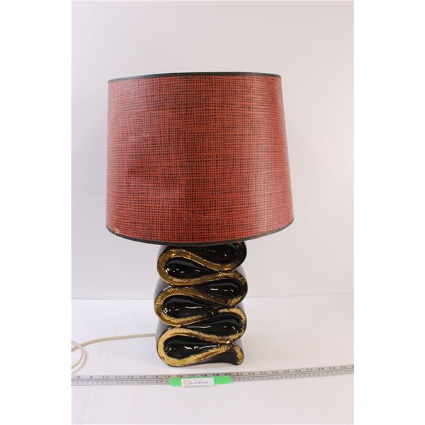 End Table Lamp - Works - Some Wear - 24" x 15"