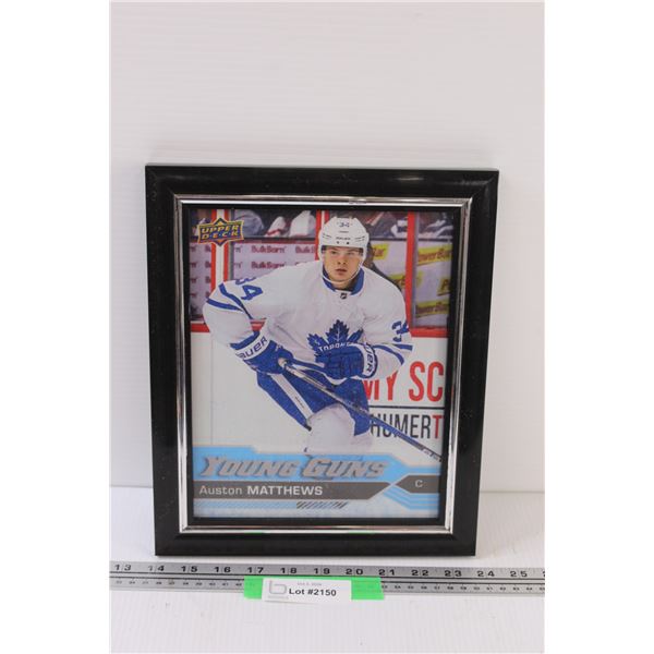 Austin Matthews Rookie Card Upper Deck Young Guns Edition Hockey Enlargement Card - 9.5" x 11.5"