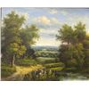 Image 1 : OIL PAINTING ON CANVAS: LANDSCAPE BY C.FREEMAN