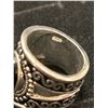 Image 2 : SILVER RING WITH BLACK STONE SIZE 6