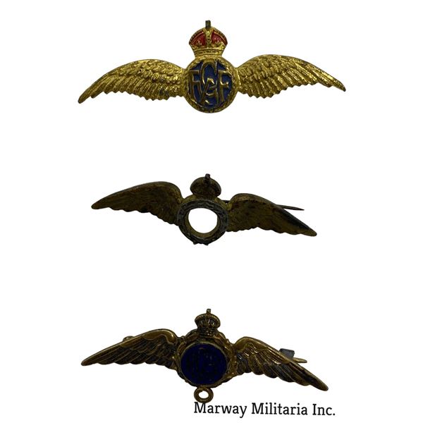 Lot of 3 RCAF Sweetheart Pins
