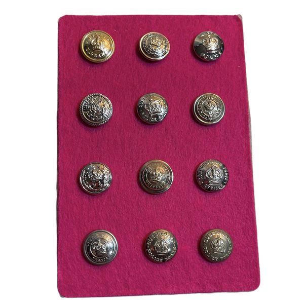 Lot of 12 Australian Police Uniform Buttons